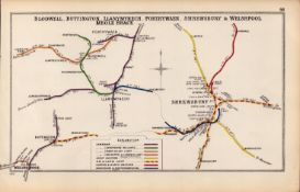 Shrewsbury & Welshpool Antique Railway Junction Map-68.