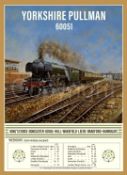 The Yorkshire Pullman Steam Train Nostalgic Iconic Poster Style Metal Wall Art