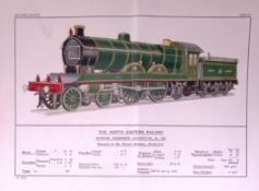 The North Eastern Railway 115 Years-Old Antique Double Book Plate.