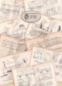 Job lot 9 Scarce Zerah Colburn Locomotive Railways Large Antique Diagrams Prints-3