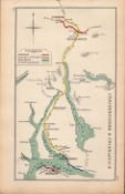 Craigendoran & Crianlarich Scotland Antique Railway Junction Diagram-137