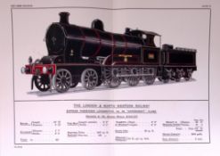 The London & North Western Railway 115 Years-Old Antique Double Book Plate.