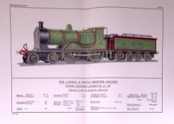 London & South Western Railway 115 Years-Old Antique Double Book Plate.