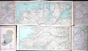Large Collection 22 Irish Cities, Counties, Provinces Detailed & Coloured Antique Maps.