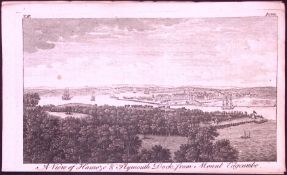 Plymouth Dock Rare 1776 Georgian Copper Plate Antique Engraving -72