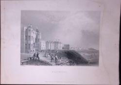 Lancashire-Blackpool WH Bartlett 183 Years-Old Antique Steel Engraving-21