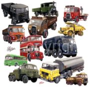 Foden Foden Truck Montage - 12 Vehicles Nostalgic Metal Wall Art