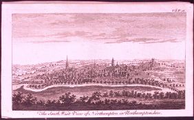 The City Of Northampton Rare 1776 Georgian Copper Plate Antique Engraving -81