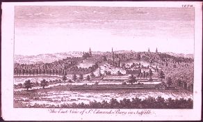 Suffolk Bury St Edmunds Rare 1776 Georgian Copper Plate Antique Engraving -68