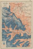WWI battle plan of the Western Front between Lens and Arras