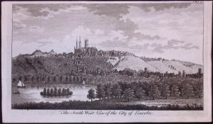 The City Of Lincoln Rare 1776 Georgian Copper Plate Antique Engraving -80