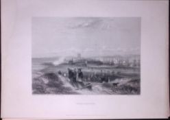 Durham-Hartlepool WH Bartlett 183 Years-Old Antique Steel Engraving-13