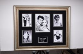 Tony Curtis With Janet Leigh Original Signature Presentation