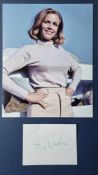 Honor Blackman Original Signature With Photograph