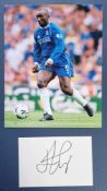Jimmy Floyd Hasselbaink Original Signature With Photograph