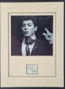 Paul Anka Original Signature In Mounted Display