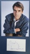 Jeremy Irons Original Signature With Photograph