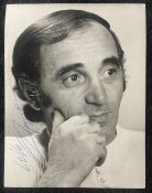 Charles Aznavour Signed Photograph