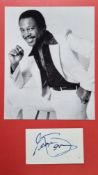 George Benson Original Signature With Photograph
