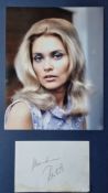 Alexandra Bastedo Original Signature With Photograph