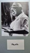 Billy Wilder Original Signature With Photograph
