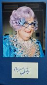 Barry Humphries Original Signature With Photograph