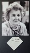 Jean Boht Original Signature With Photograph
