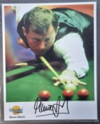 Steve Davis Signed Biography Photo (See Reverse)
