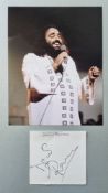 Demis Roussos Original Signature With Photograph