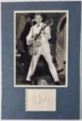 Tommy Steele Original Signature In Mounted Display