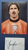 David Seaman Original Signature With Photograph