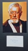 Alec Guinness Original Signature With Photograph