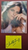 Charlotte Rampling Original Signature With Photograph