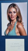 Britt Ekland Original Signature With Photograph