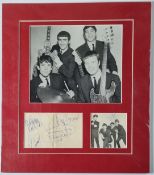 Swinging Blue Jeans Band Members Signatures In Display