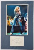 Robert Plant Original Signature In Mounted Display