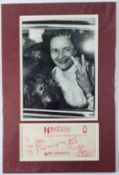 Cynthia Payne Original Signature In Mounted Display
