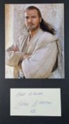 Liam Neeson Original Signature With Photograph