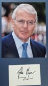 John Major Original Signature With Photograph