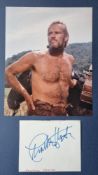 Charlton Heston Original Signature With Photograph
