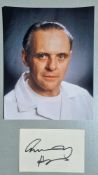 Anthony Hopkins Original Signature With Photograph