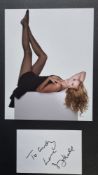Jerry Hall Original Signature With Photograph