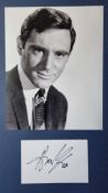 Anthony Newley Original Signature With Photograph