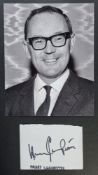 Harry Carpenter Original Signature With Photograph