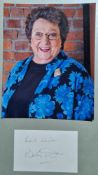 Betty Driver Original Signature With Photograph