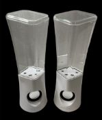 White Dancing Water Speakers L3a