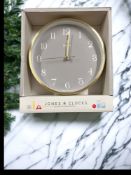 5 x Jones Clocks Lodge Quartz Analogue Wall Clock, 25cm, RRP £24.99 L13a