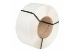 2 x Reel of Cardboard Core White Machine Strapping 12mm x 3000m RRP £68.34 L27b