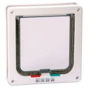 Brand New Cat Door, Safety Pet Door With 4 Way Lock, Weatherproof & Easy Installation Cat Flap Do...