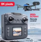 Next-Gen 8K HD Drone With Screen - Advanced Stability, Obstacle Avoidance & Extended Flight Time